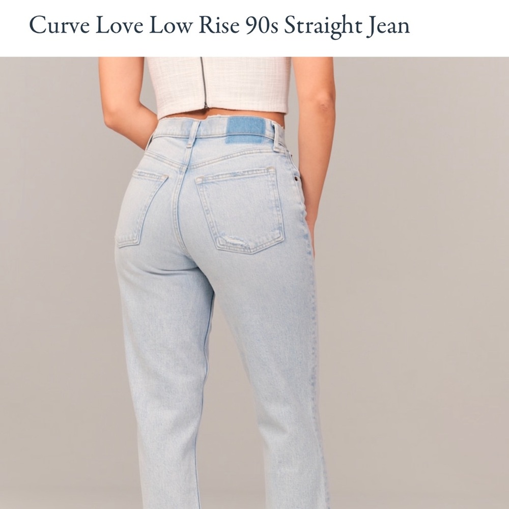 CURVE LOVE Low Rise 90s Straight Jeans